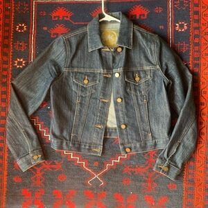 Michael Kors Denim Jacket with Gold Logo Patch